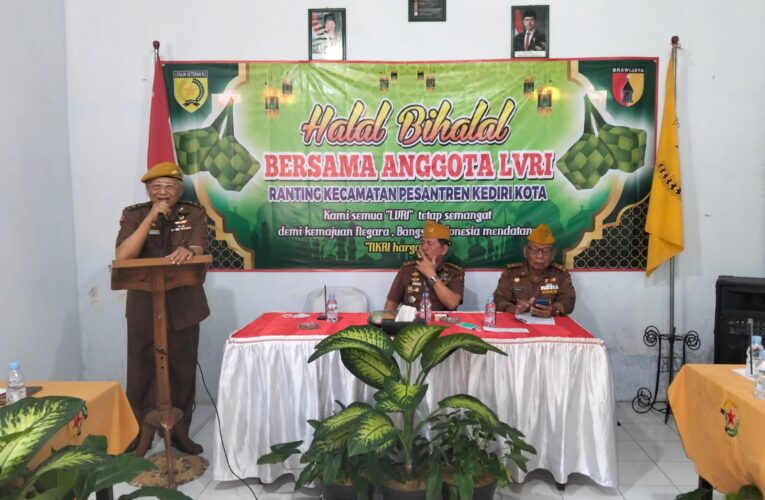 Hadiri Halal Bihalal Veteran LVRI, Ini Pesan Danramil 0809/02 Pesantren