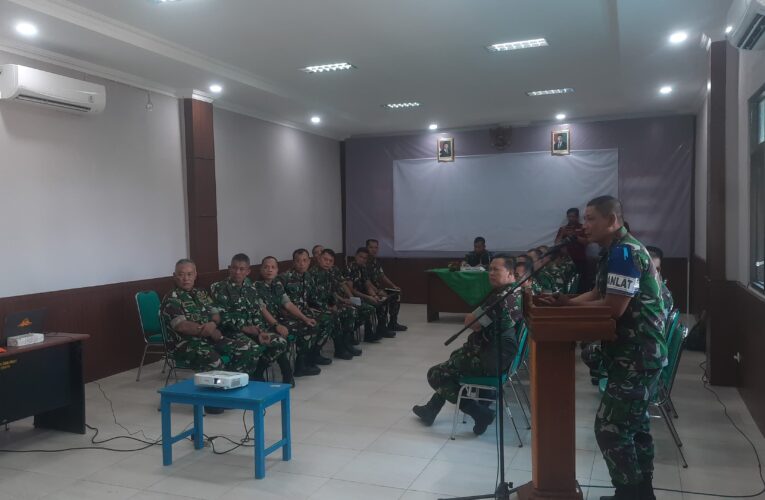 Kodim 0809/Kediri Gelar Paparan Aplikasi Teritorial Penanggulangan Bencana Banjir Tahun 2025