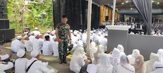 Wakili Danramil, Bati Tuud Koramil 0809/06 Mojo Hadiri Majlis Dzikir Dalam Rangka Haul Akbar MWCNU